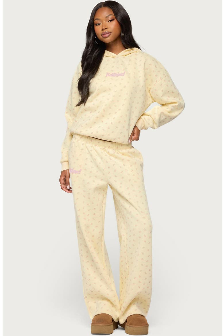 Flower Power Sweatpants, Alternate, color, YELLOW