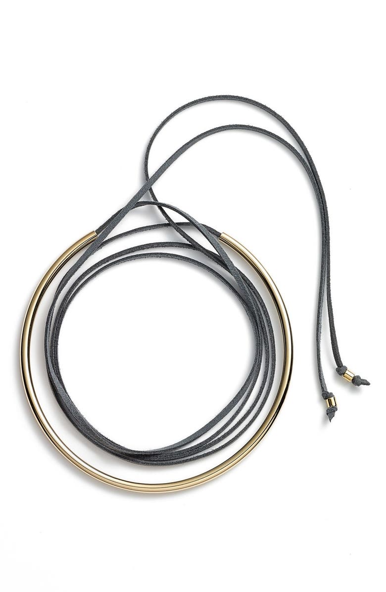 CAM 'Cobra Bite' Faux Suede Choker, Alternate, color,