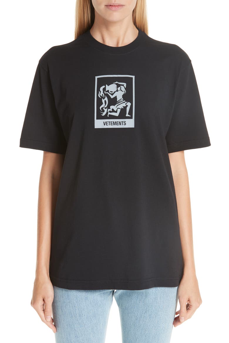 Horoscope T-Shirt, Main, color, BLACK/ AQUARIUS
