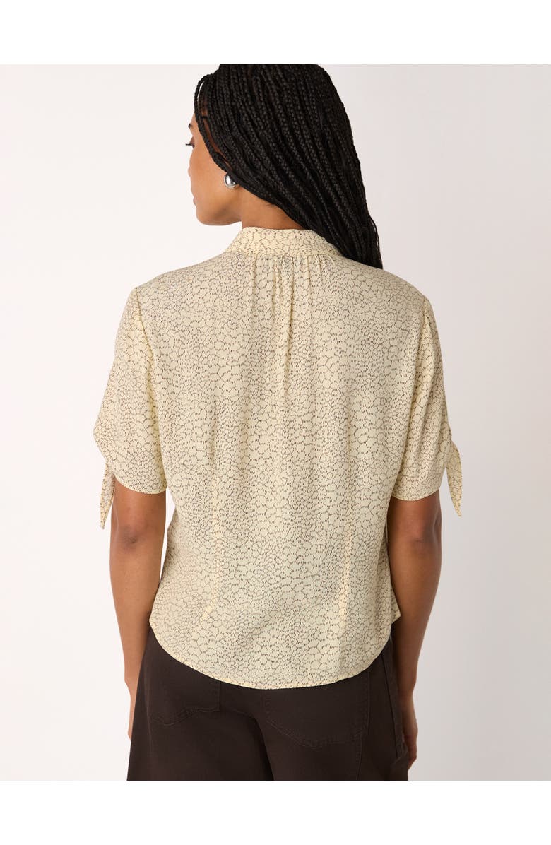 Whistles Dashed Marks Tie Sleeve Shirt, Alternate, color, Ivory/Multi