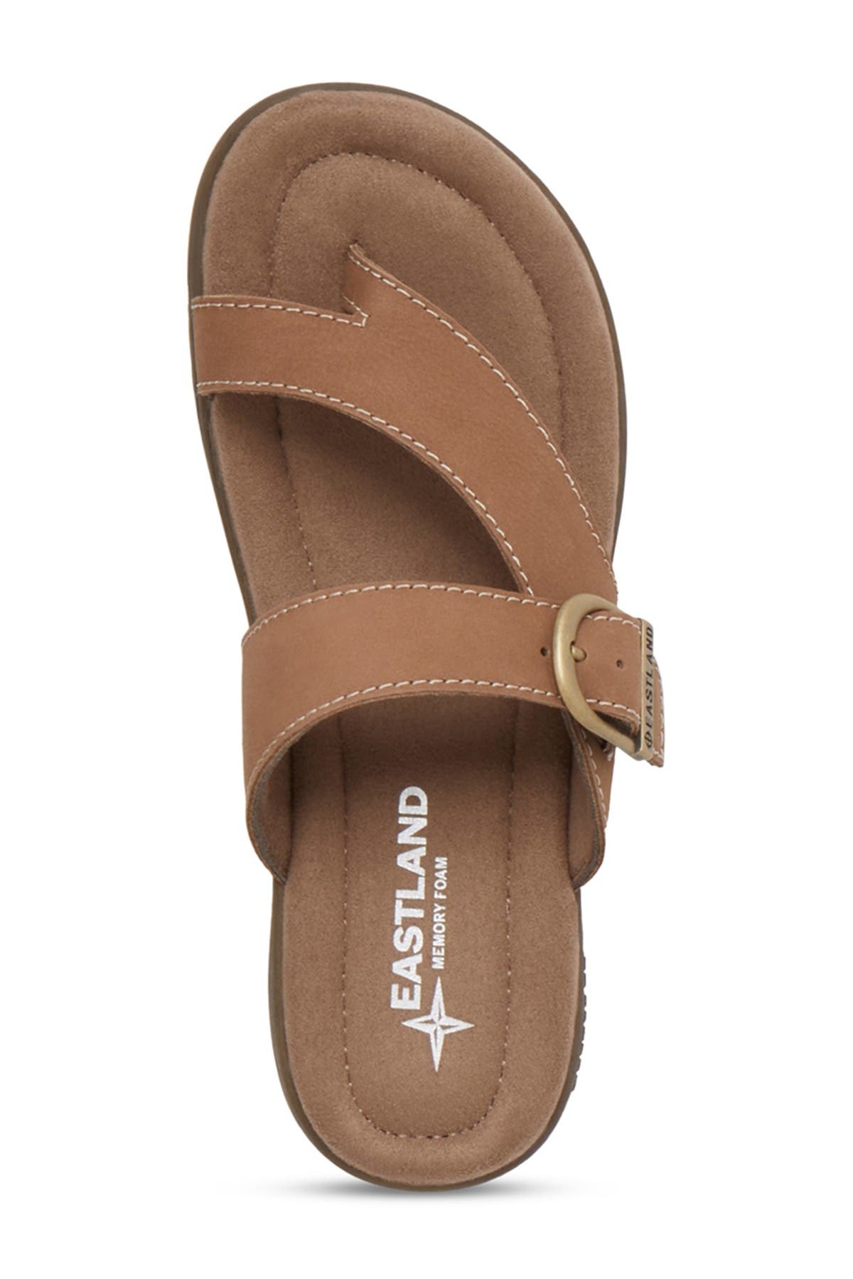 Eastland Tahiti II Strappy Sandal, Alternate, color, Earth Nubuc