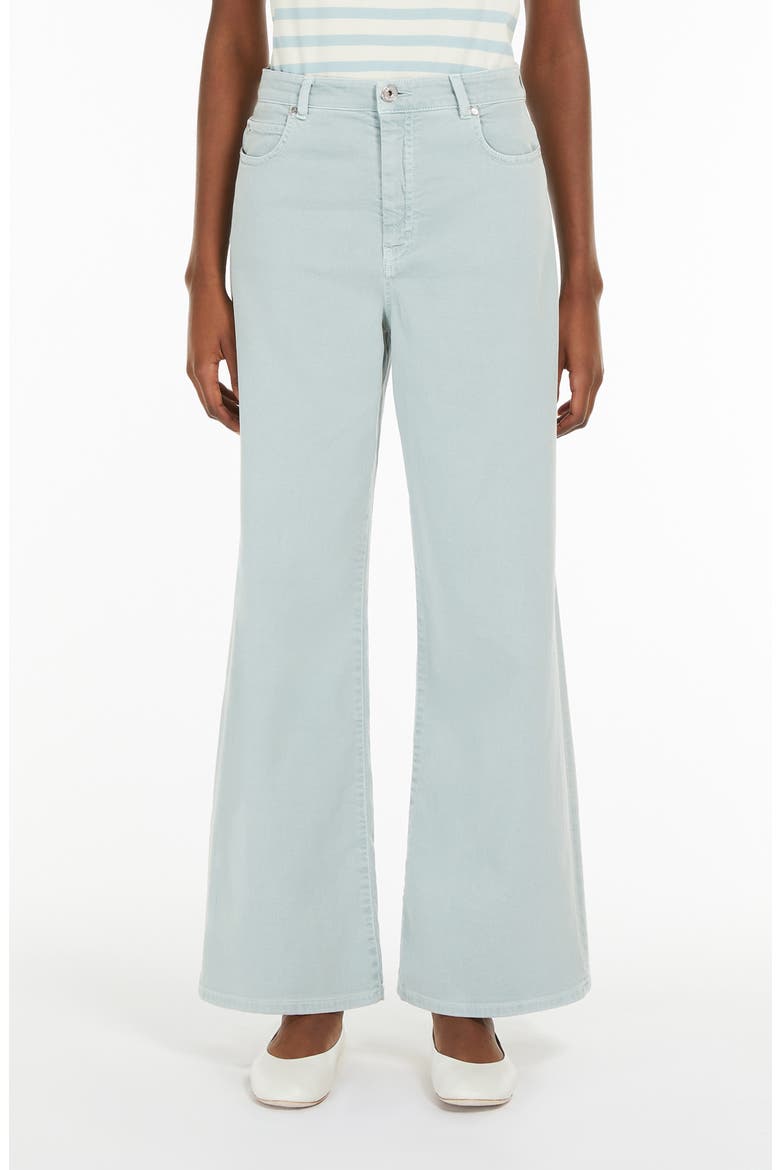 Medina Wide Leg Jeans, Main, color, PASTEL GREEN