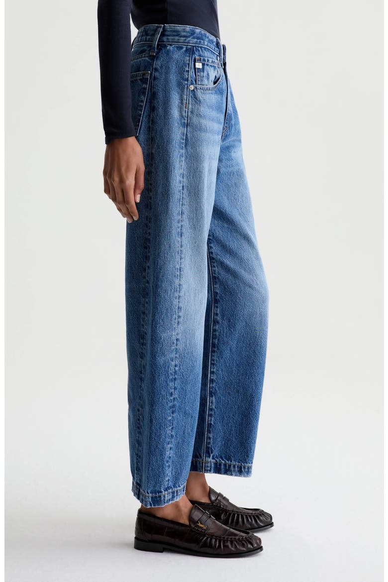 Hattie High Waist Ankle Barrel Leg Jeans, Alternate, color, JIVE