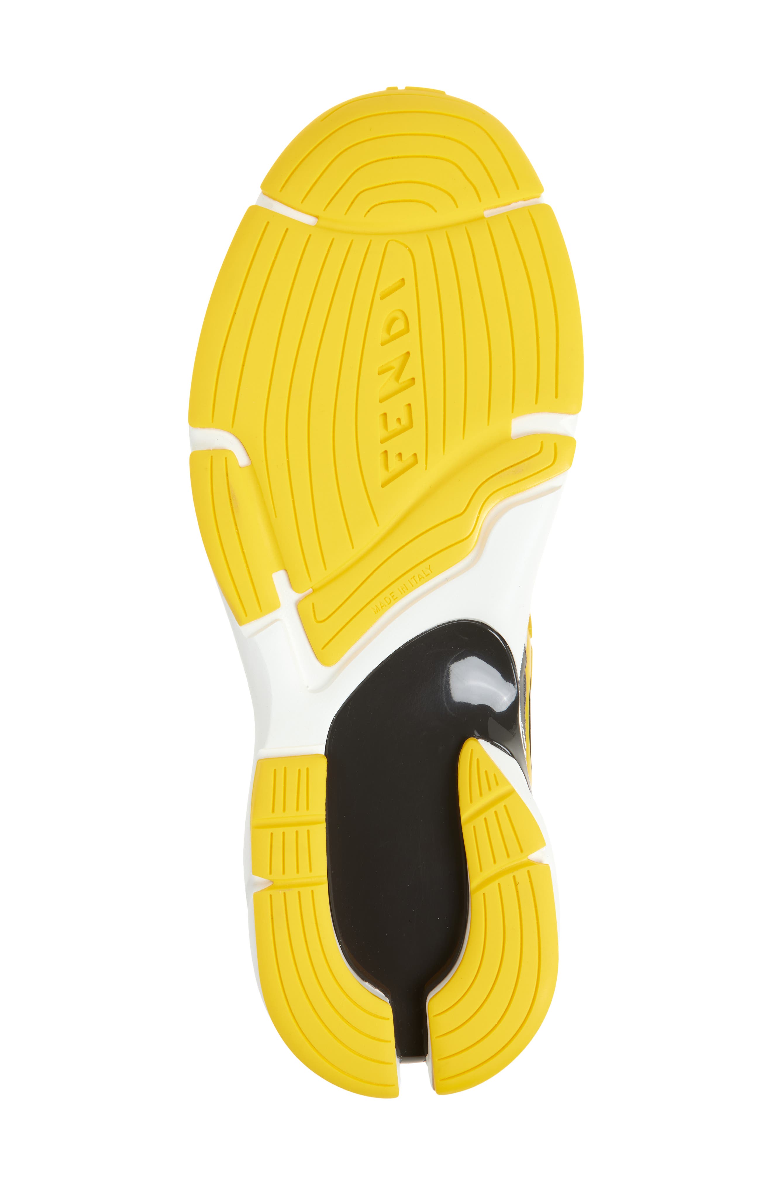 Fendi Forward Low Top Sneaker, Alternate, color, Silver Senap