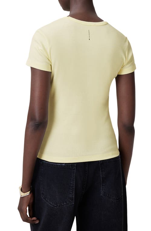 Allsaints Stevie Cotton T-shirt In Yellow