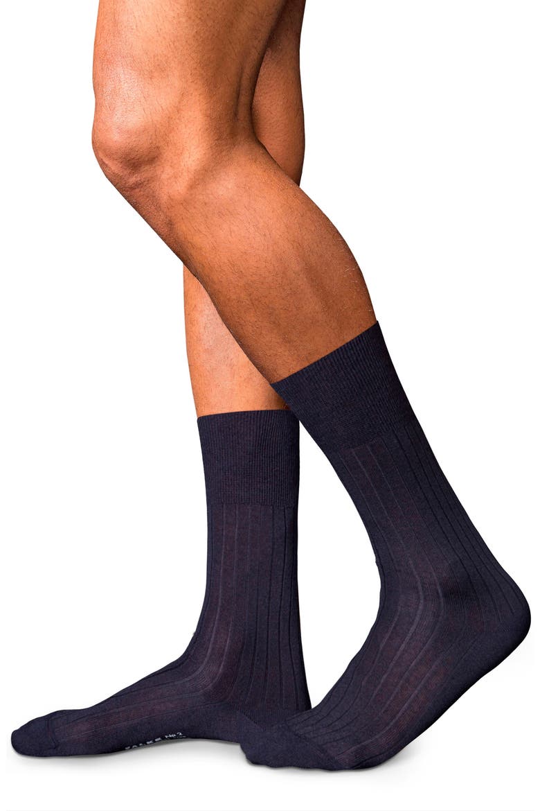 No. 2 Cashmere Blend Dress Socks, Main, color, DARK NAVY