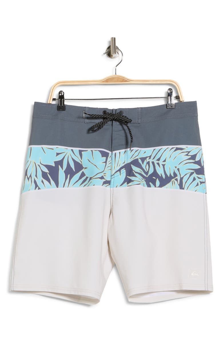 Quiksilver Surfsilk Panel 20 Board Shorts, Alternate, color, Silver Birch
