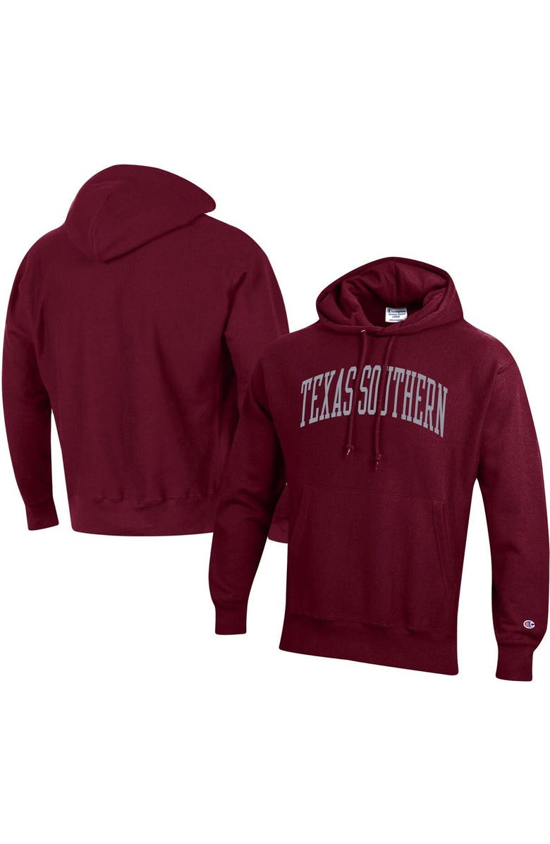 Champion Men's Champion Maroon Texas Southern Tigers Tall Arch Pullover Hoodie, Main, color, Maroon