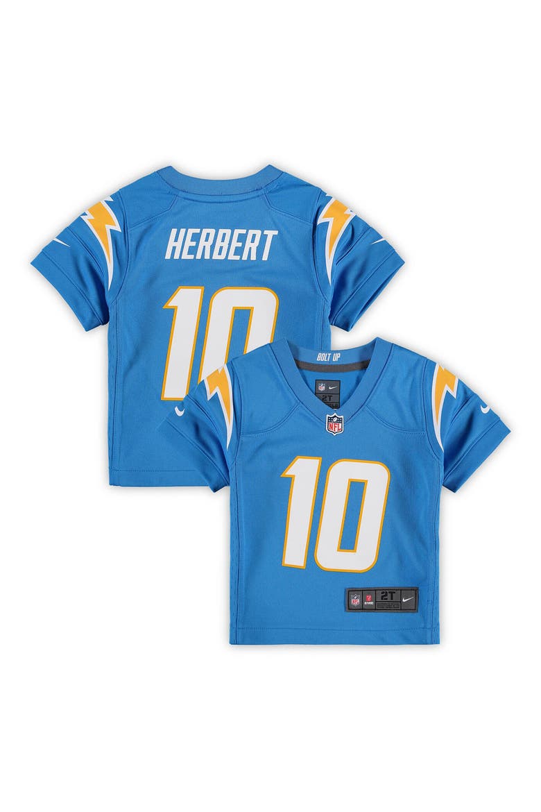 Toddler Nike Justin Herbert Powder Blue Los Angeles Chargers Game Jersey, Alternate, color, POWDER BLUE
