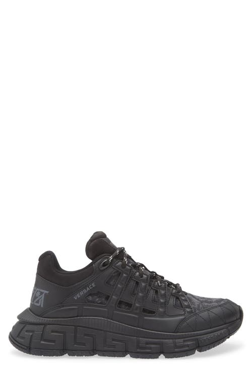 Versace Trigreca Sneakers With Baroque Jacquard Motif