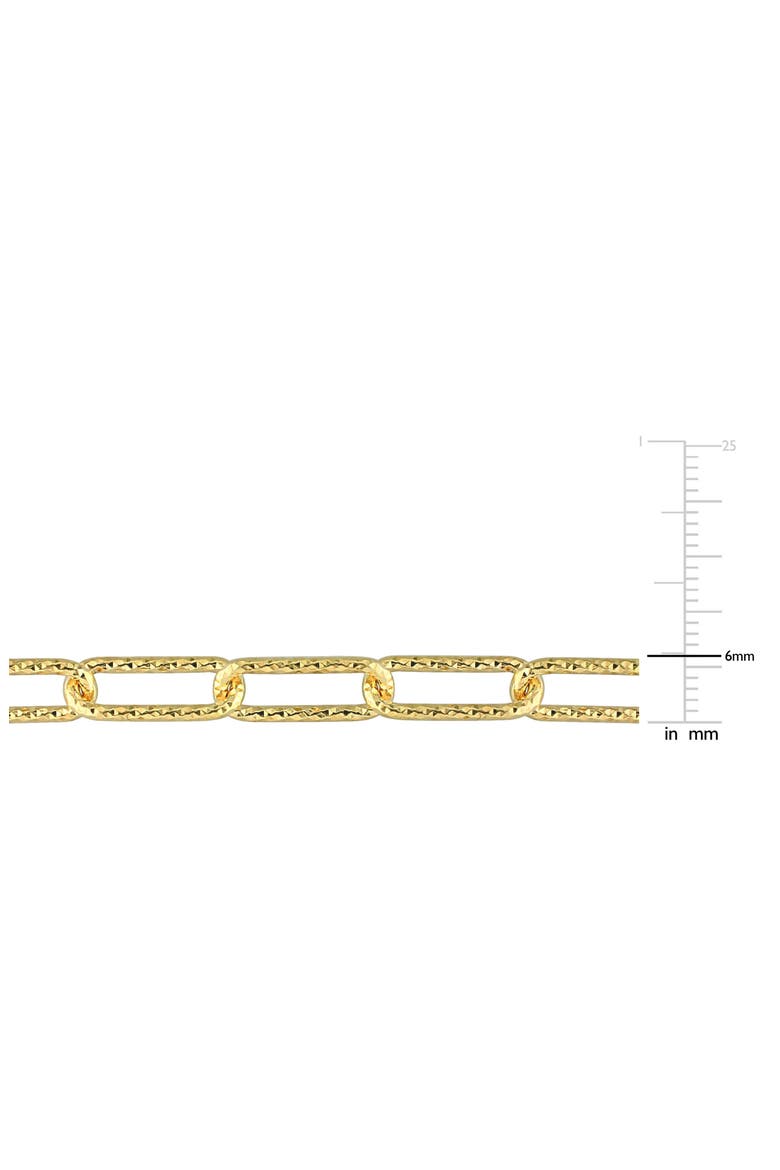 Paper Clip Chain Necklace, Alternate, color, GOLD