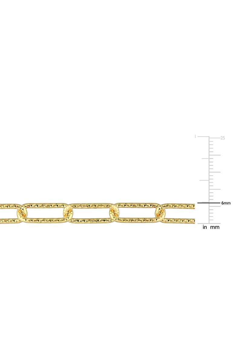 DELMAR Paper Clip Chain Necklace, Alternate, color, Gold