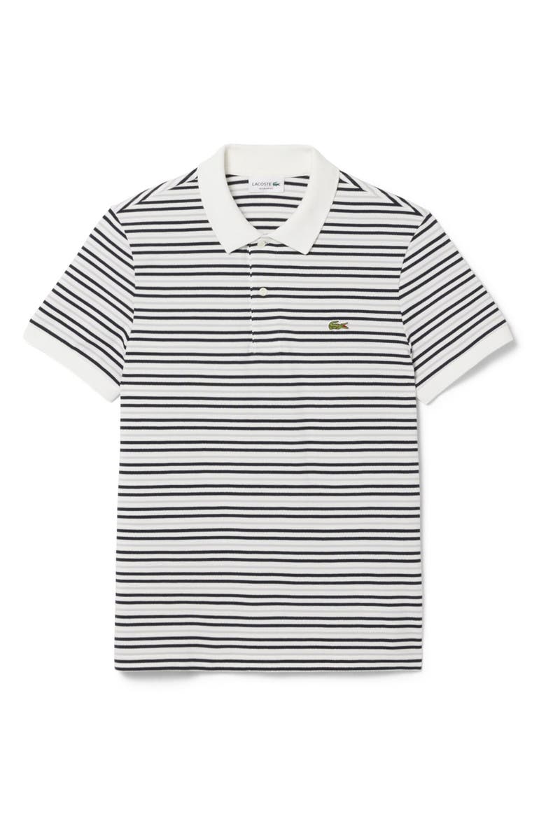 Essentials Regular Fit Cotton Piqué Polo, Alternate, color, BLACKBIRD/ FLOUR