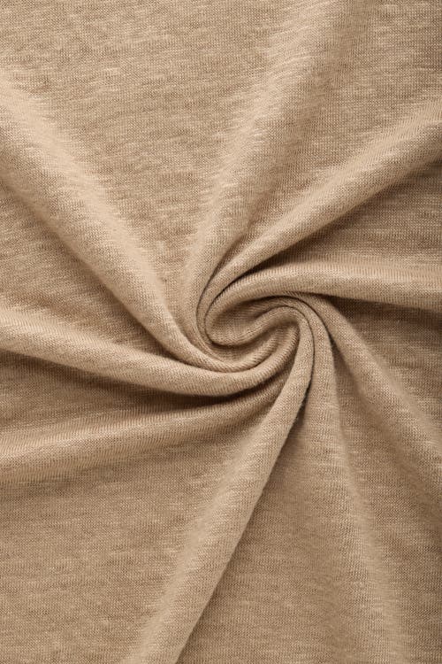 Wolf Vs. Goat (wvg) Short Sleeve Linen Crew Neck Tee In Brown