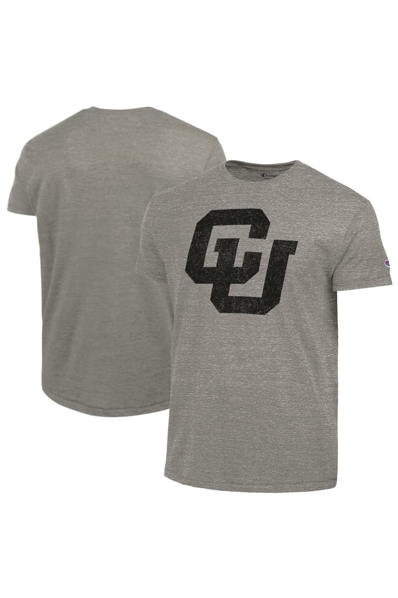 Men's Champion  Charcoal Colorado Buffaloes Vintage Triumph Tri-Blend T-Shirt, Main, color, Charcoal