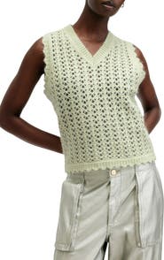 AllSaints Vivian Openwork Sweater Vest