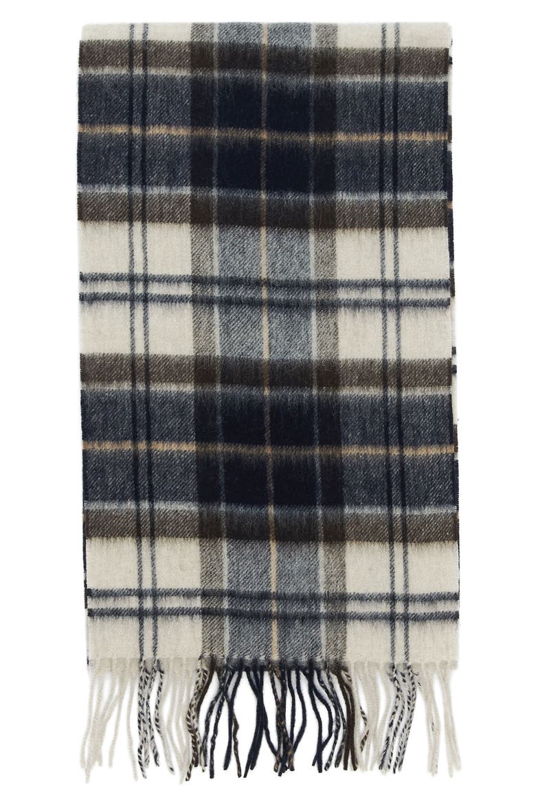 Tartan Wool & Cashmere Scarf, Alternate, color, AUTUMN DRESS