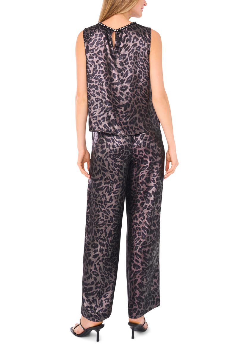 Leopard Print Satin Tank, Alternate, color, RICH BLACK