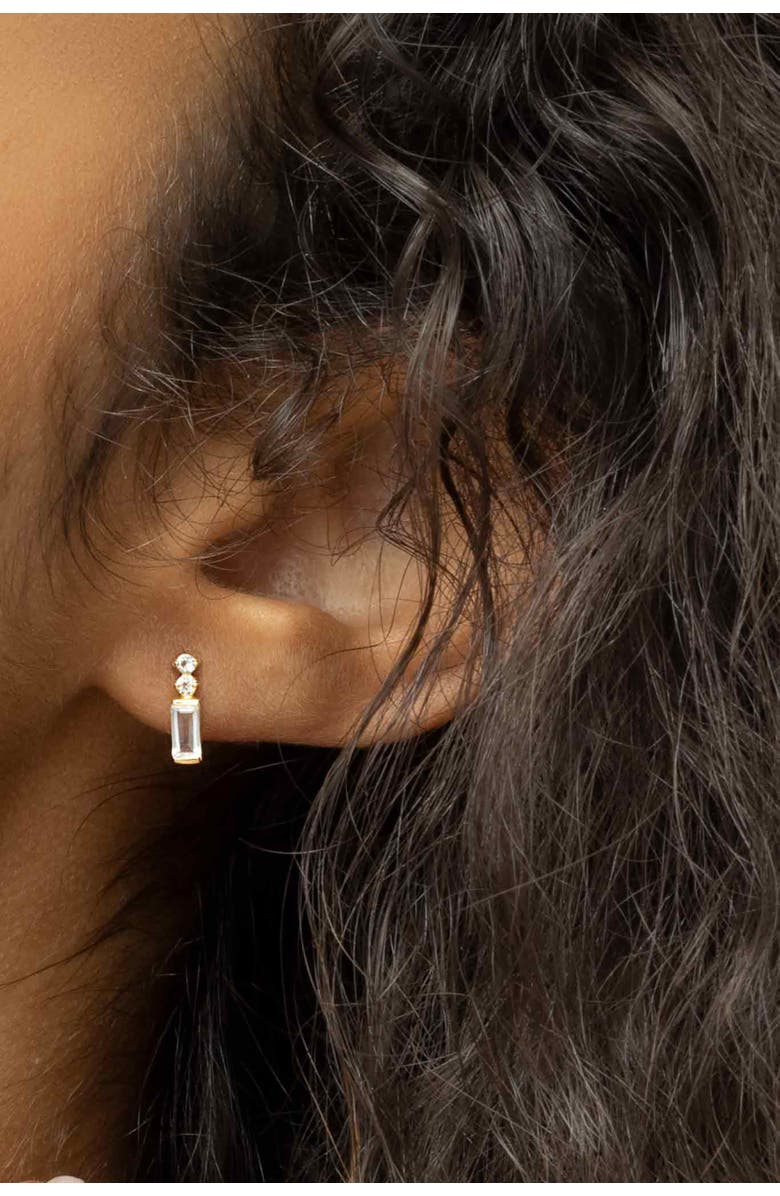 Oradina 14K Yellow Gold Demi Fresco Studs, Alternate, color, Yellow Gold