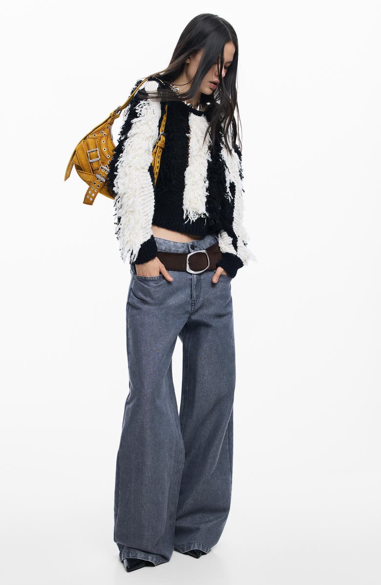 Desigual Fringe Sweater, Alternate, color, 