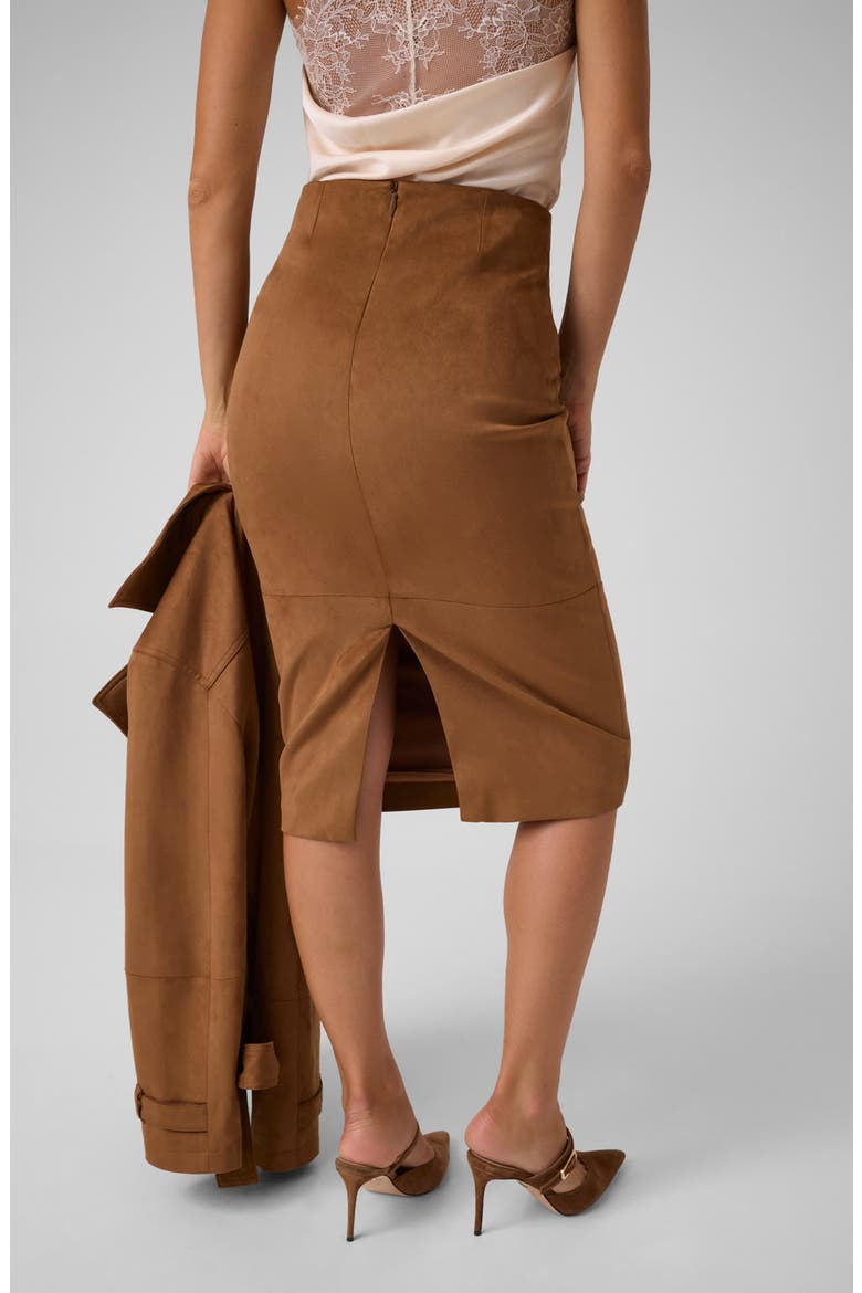 Layla Faux Suede Midi Skirt, Alternate, color, G1FP-OPEN