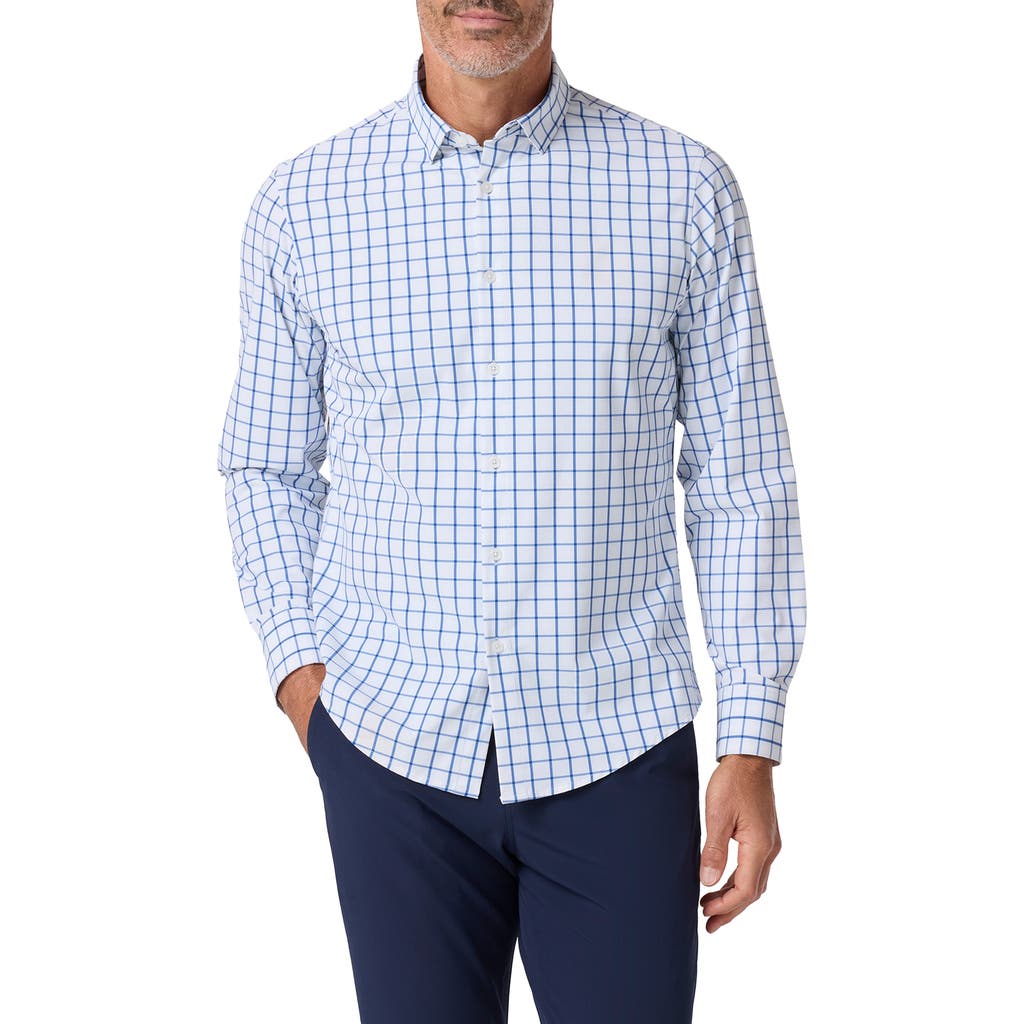 Mizzen + Main Mizzen+main Leeward No-tuck Button-up Shirt In Blue