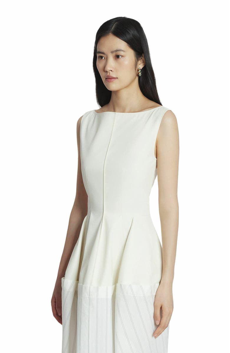 Lanvin Cotton Peplum Dress, Alternate, color, 