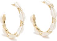 Ramy Brook Casie Shell Hoop Earrings