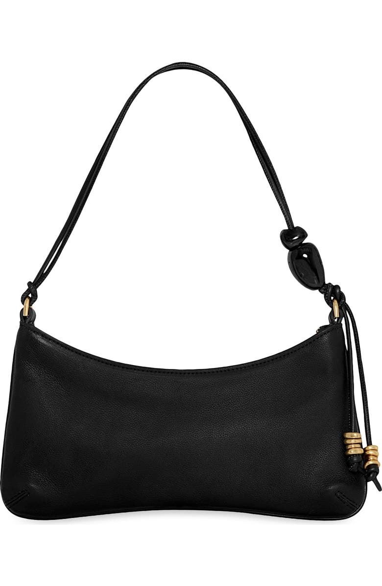 Rebecca Minkoff Reina Leather Shoulder Bag, Main, color, Black