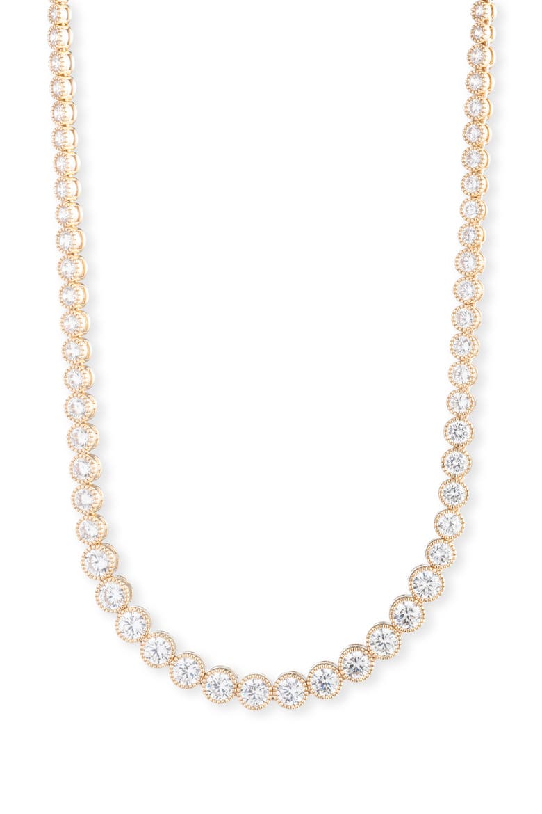 Tennis Collar Necklace, Main, color, GOLD