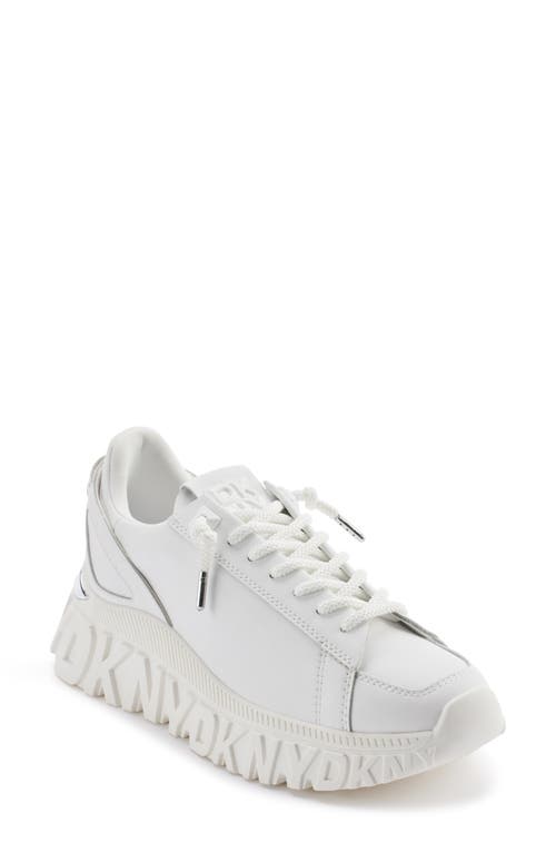 Dkny Lacamp Platform Sneaker In White