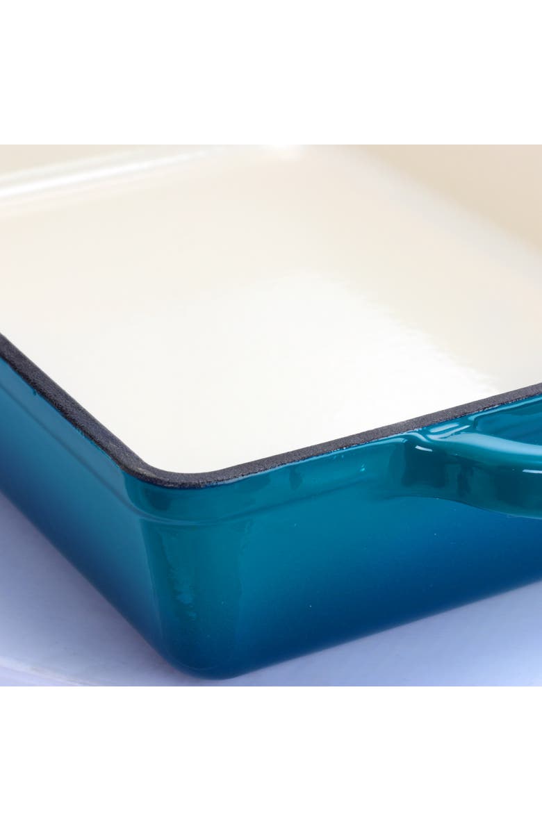 Crock-pot 13 in. Enameled Cast Iron Lasagna Pan, Alternate, color, Blue