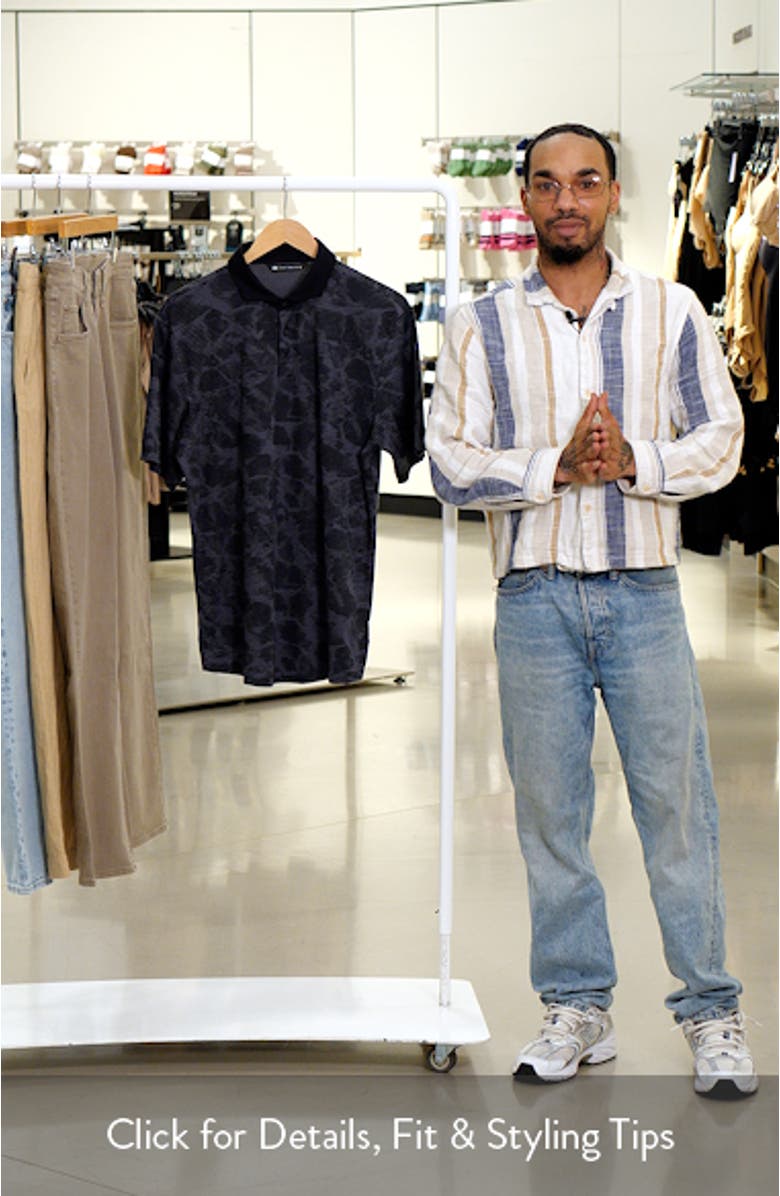 Study Abroad Abstract Print Polo, sales video thumbnail