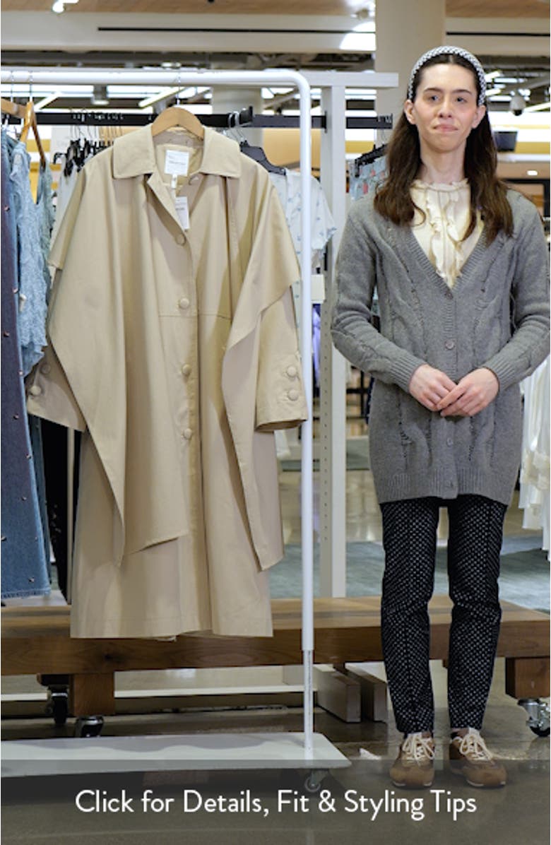 Trench Coat with Removable Scarf, sales video thumbnail