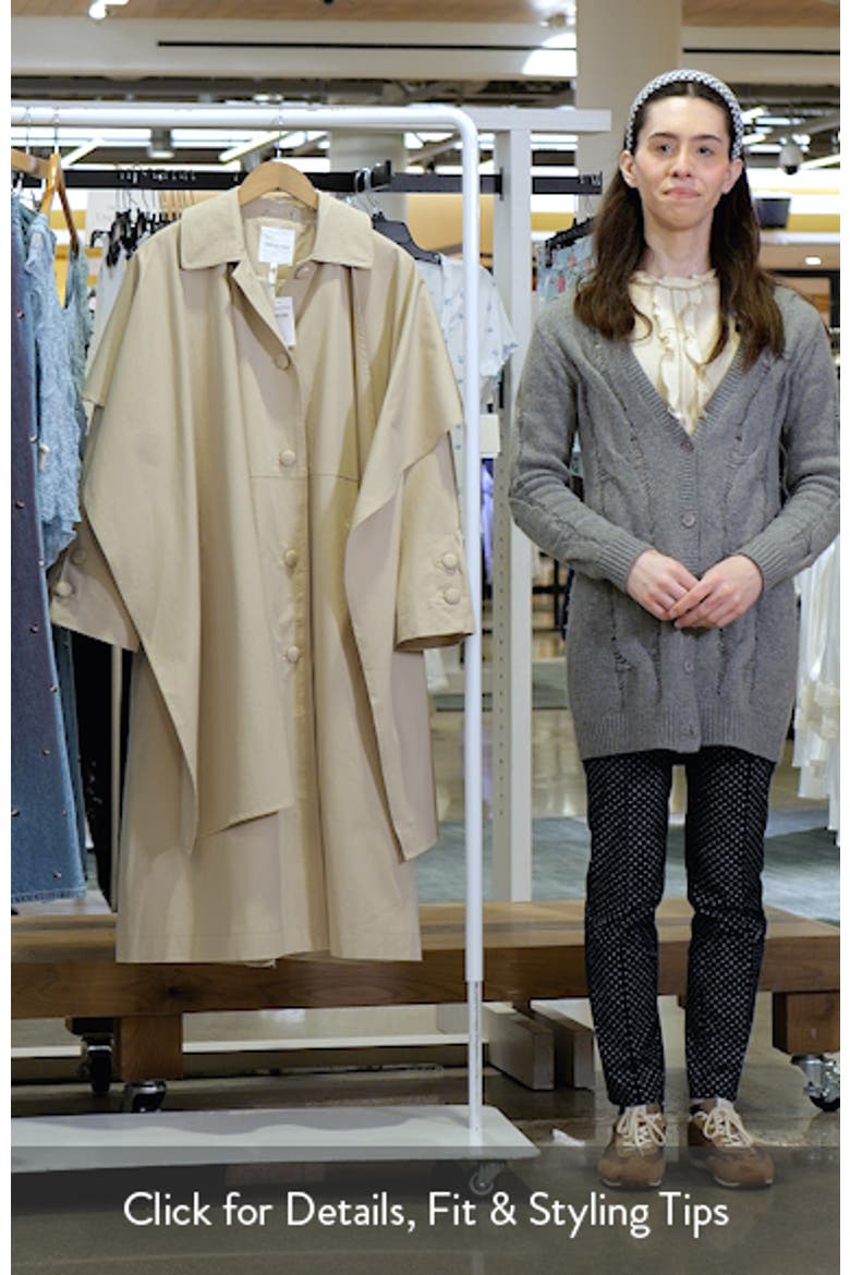 Trench Coat with Removable Scarf video