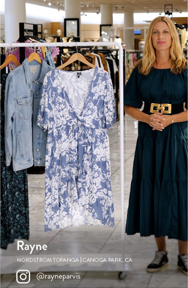 Lexie Floral Wrap Front Dress, sales video thumbnail