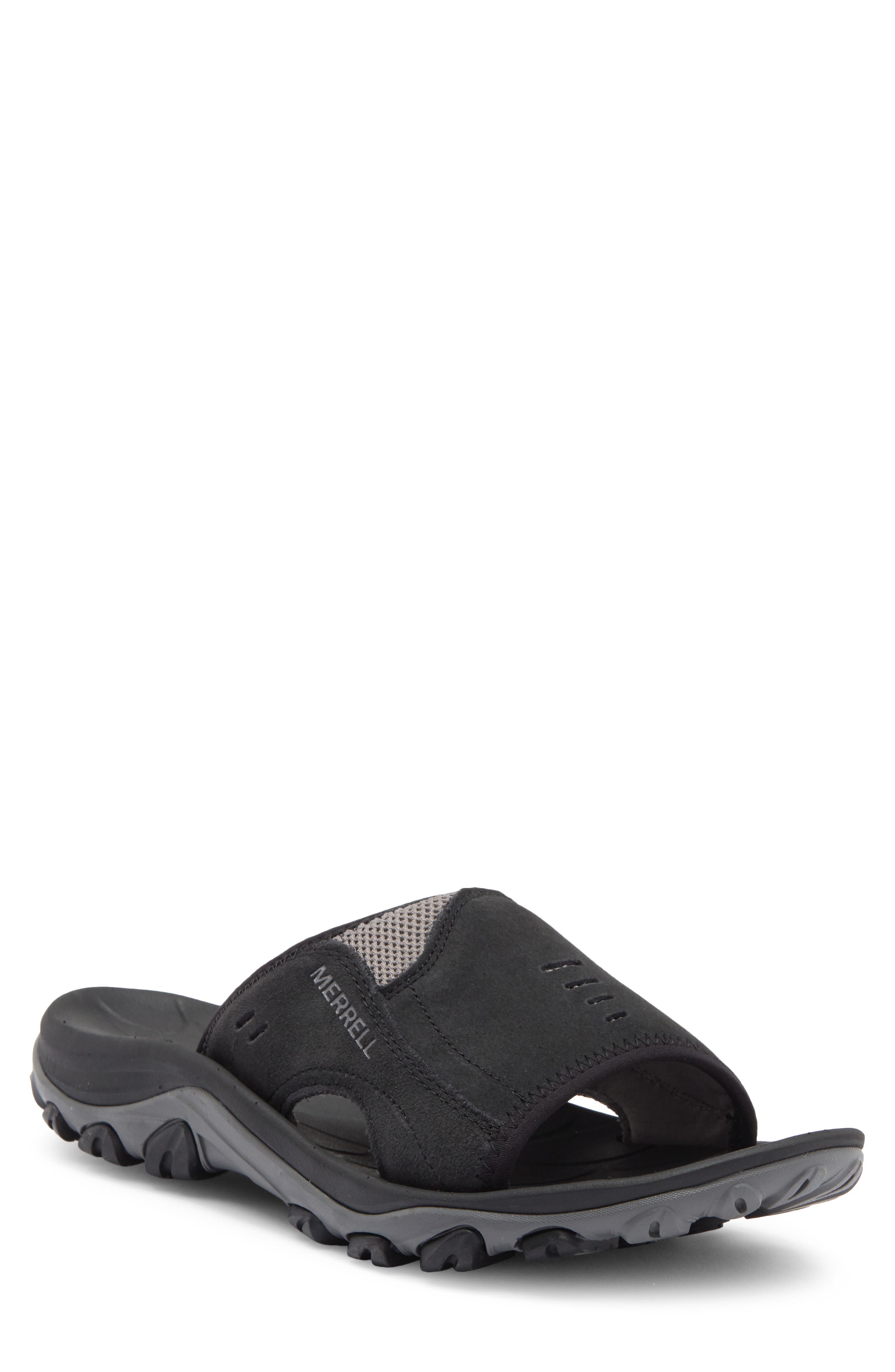 Merrell Huntington Waterproof Slide Sandal, Main, color, 