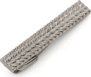 Cufflinks, Inc. Antique Herringbone Stainless Steel Tie Bar