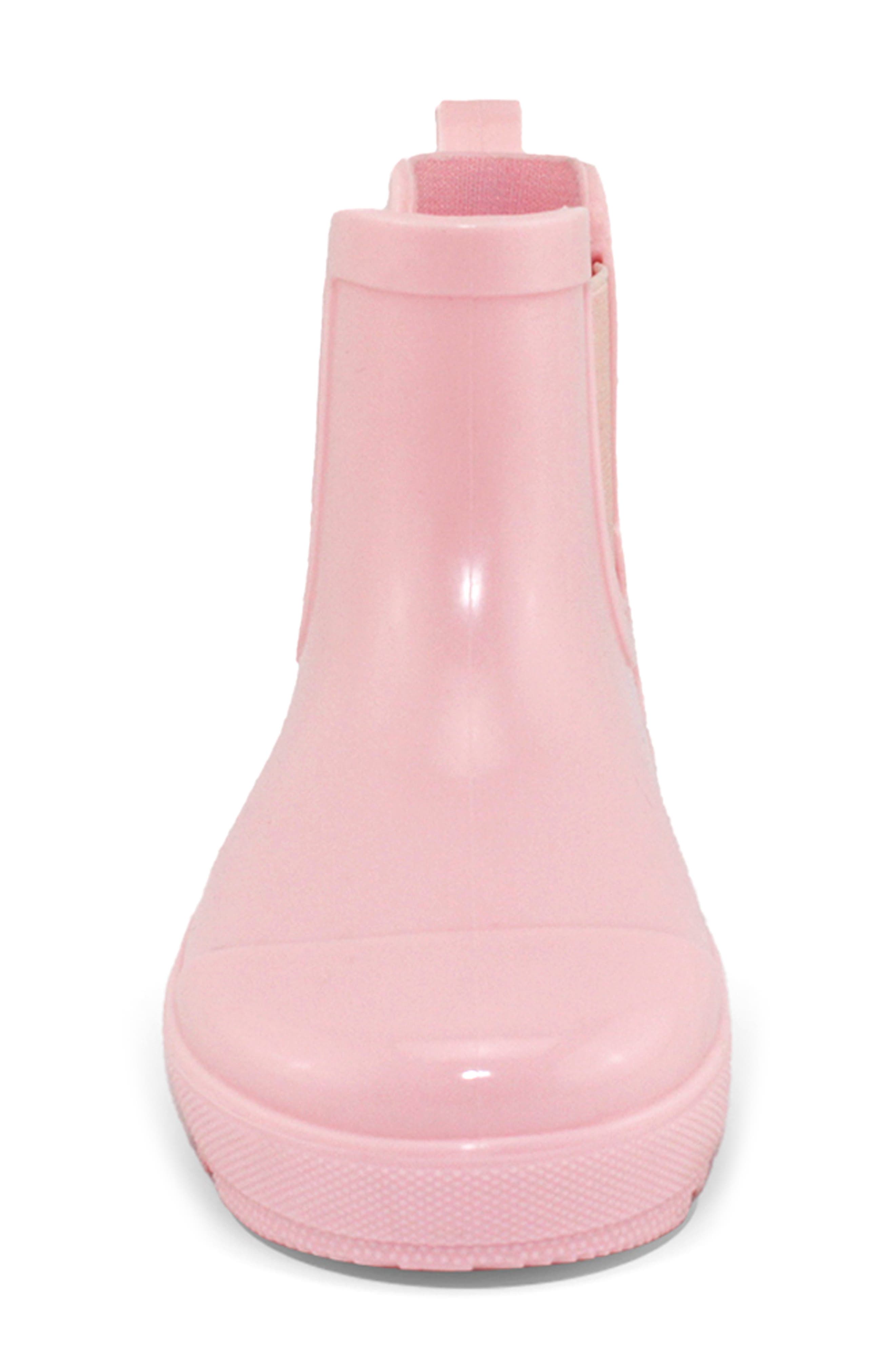 BEARPAW Kids' Shortie Rain Boot, Alternate, color, Light Pink Gloss