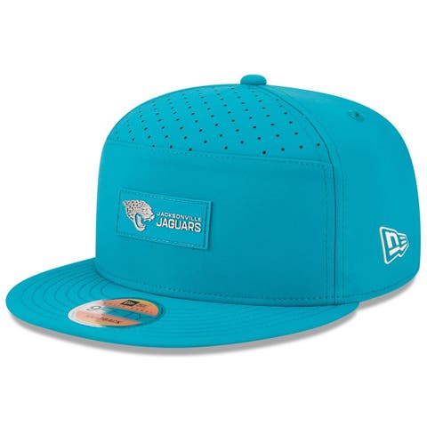 Men's New Era Teal Jacksonville Jaguars 2025 Sideline  Split Panel 9FIFTY Snapback Hat