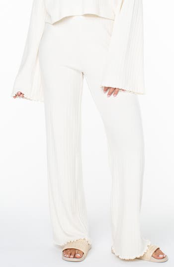 【SCENERITY】Knit wide pants Roxy Cool Serenity Rib Knit Pants | Nordstrom