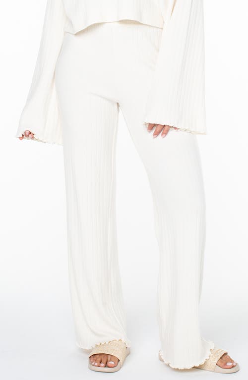 Roxy Cool Serenity Rib Knit Pants in Cloud Dancer 