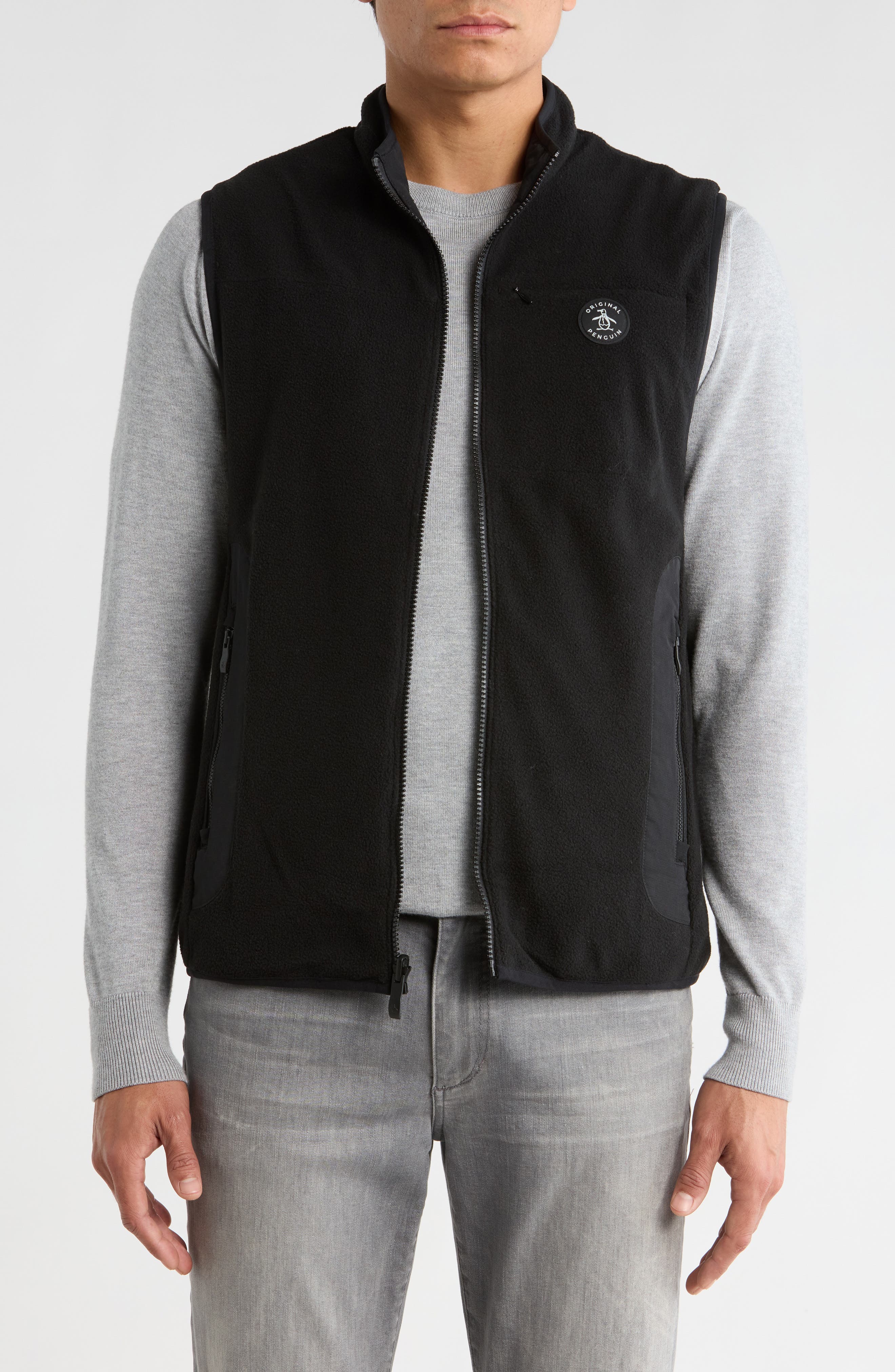 Original Penguin Reversible Polar Fleece Vest