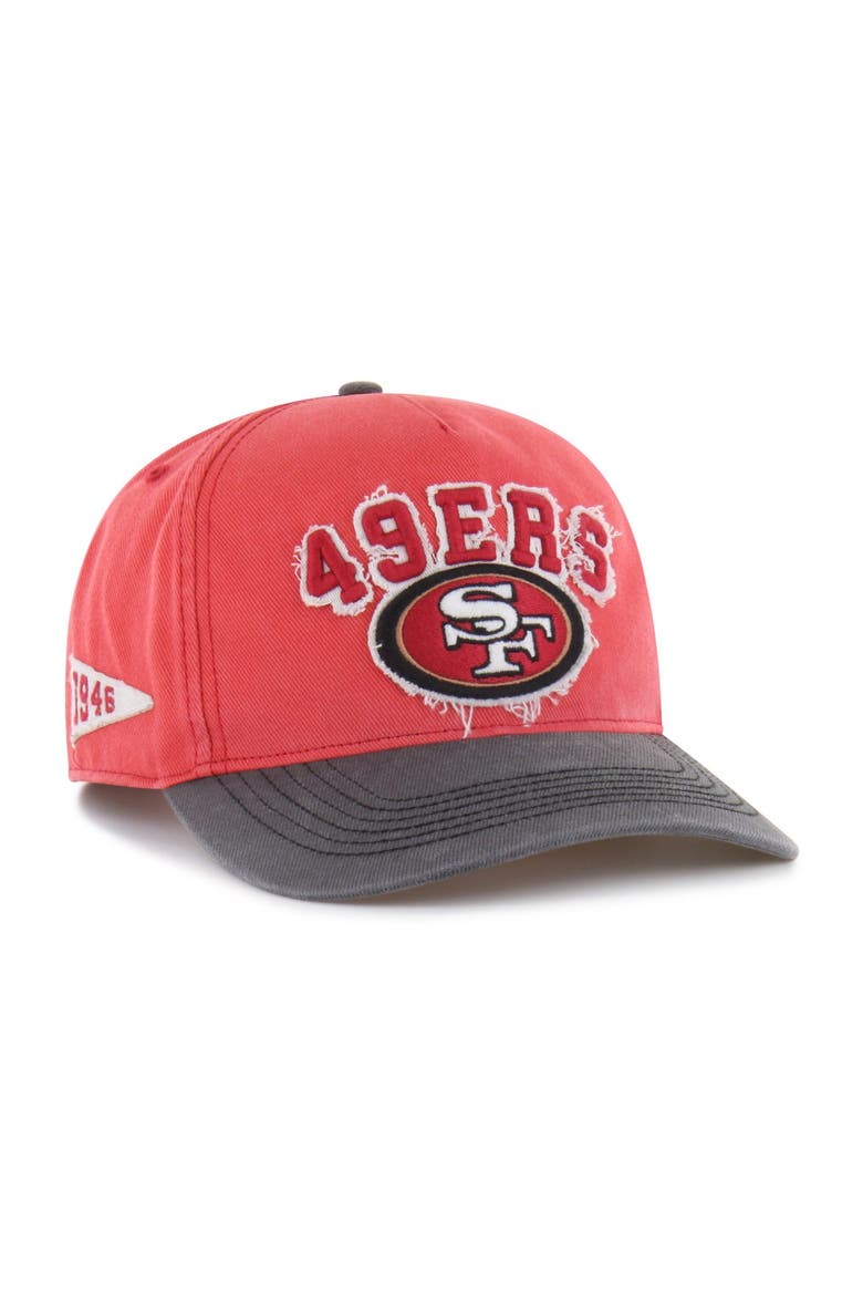 Men's '47 Scarlet San Francisco 49ers  Calderwood Well Worn Hitch Adjustable Hat, Main, color, Scarlet
