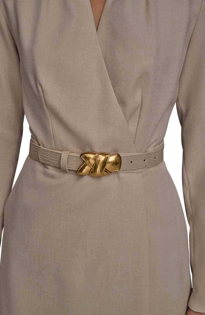 Donna Karan New York Long Sleeve Romper, Alternate, color, Sand