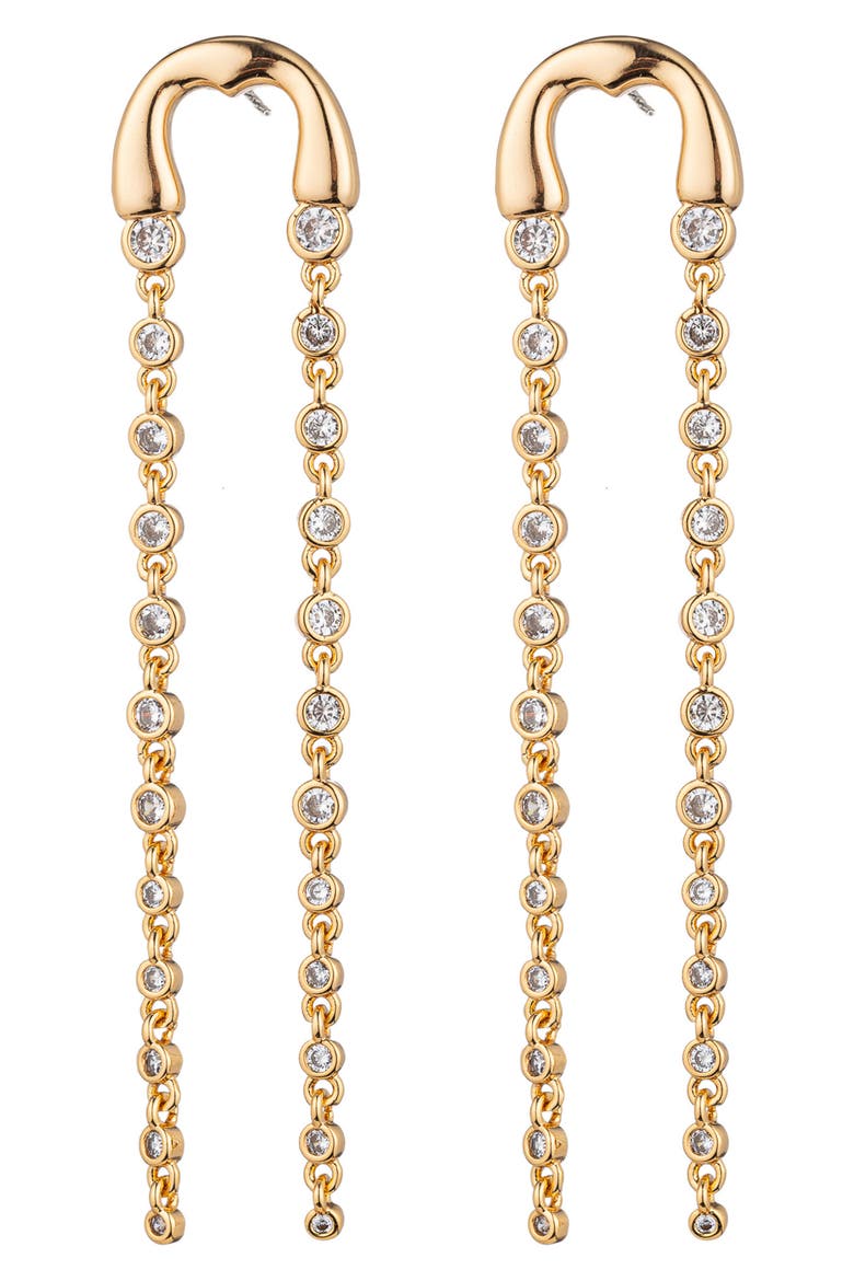 Ava Drop Earrings, Main, color, GOLD
