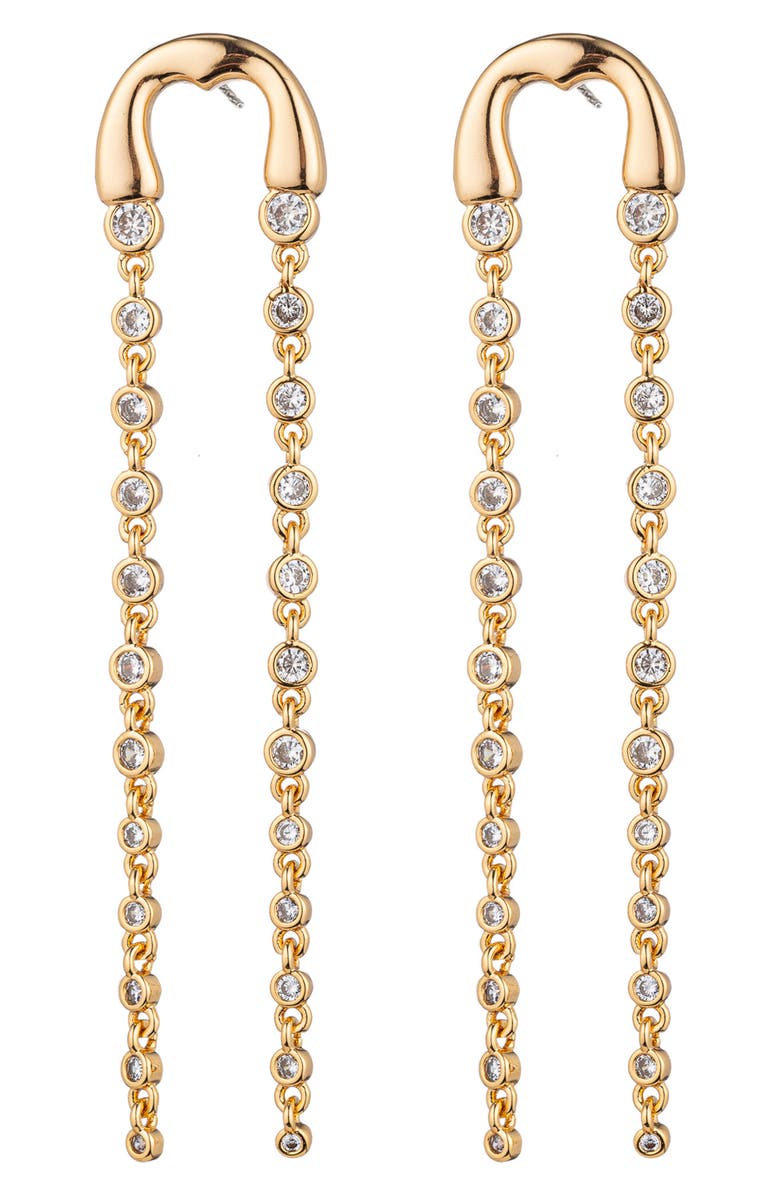 EYE CANDY LOS ANGELES Ava Drop Earrings, Main, color, Gold