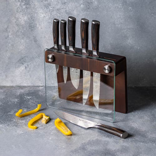 Cuisine::pro ® Le Connoisseur Epicure 7-piece Knife Block In Brown