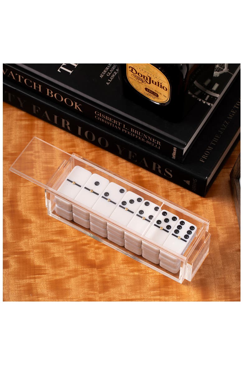 Acrylic Domino Set, Alternate, color, WHITE