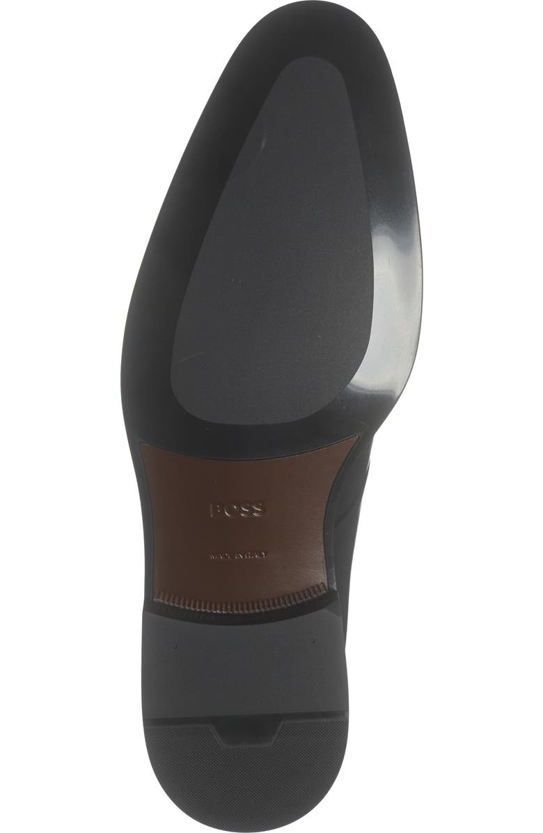 BOSS Derrek Mixed Finish Plain Toe Derby, Alternate, color, Black